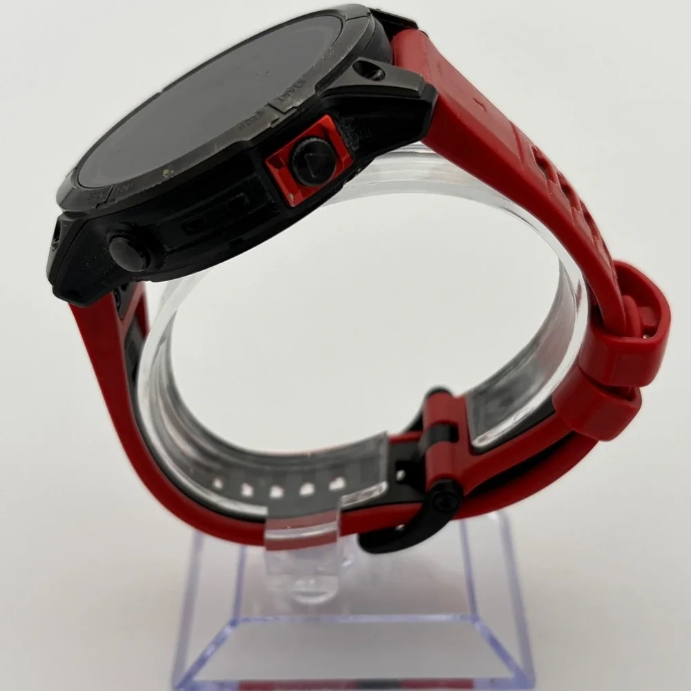Garmin FENIX 7 Solar 51mm GPS Smartwatch - Black Red Band